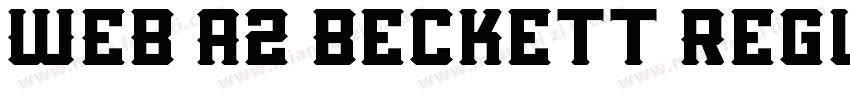 WEB A2 Beckett Regul字体转换